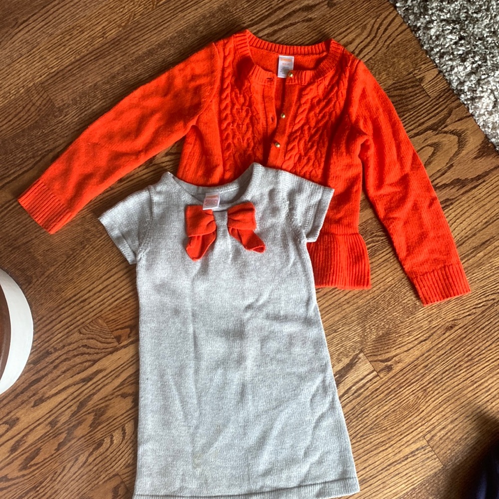 Gymboree dress and cardigan